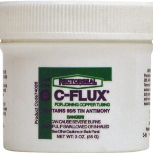 Rectorseal C-Flux Series 74026 Soft Soldering Flux, 3 oz, Carton, Paste, Gray