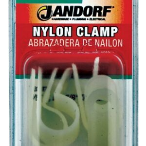 Jandorf 61468 Cable Clamp, 3/8 in Max Bundle Dia, 3/8 in W, Nylon, Natural