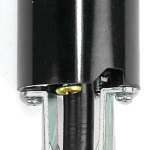 Jandorf 60536 On/Off Bottom Turn Knob Lamp Socket, 250 V, 660 W, Phenolic Housing Material, Black