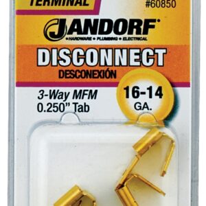 Jandorf 60850 Disconnect Adapter, 16 to 14 AWG Wire, Copper Contact