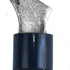 Jandorf 60891 Hook Terminal, 16 to 14 AWG Wire, #6 Stud, Vinyl Insulation, Copper Contact, Blue