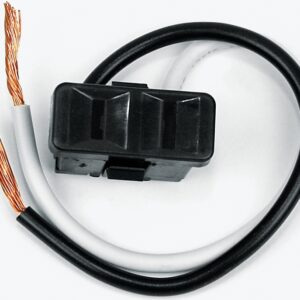 Jandorf 61014 Single Receptacle, 2 -Pole, 125 V, 15 A, Black