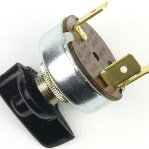 Jandorf 61033 Single Circuit Rotary Switch, 1 A, 125 V, SPDT, Plastic, Black