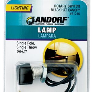 Jandorf 61216 Single Circuit Rotary Switch, 1 A, 125 V, SPST