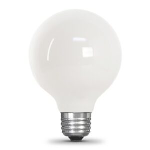 Feit Electric G2540W/950CA/FIL/3/RP LED Bulb, 350 Lumens, 3.8 W, G25 Lamp, 40 W Equivalent, E26 Lamp Base, Clear