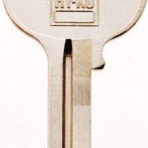 Hy-Ko 11010W1 Key Blank, Brass, Nickel, For: Wilson Bohannan Cabinet, House Locks and Padlocks