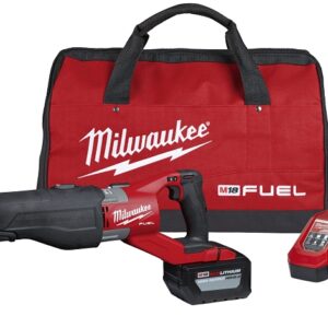 Milwaukee 2722-21HD Reciprocating Saw Kit, Battery Included, 18 V, 12 Ah, 1-1/4 in L Stroke, 0 to 3000 spm