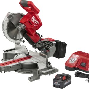 Milwaukee M18 FUEL 2734-21 Dual Bevel Sliding Compound Miter Saw, Battery, 10 in Dia Blade, 4000 rpm Speed