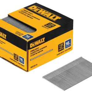 DEWALT DCS16175 Finish Nail, 1-3/4 in L, 16, Steel, Galvanized, Brad Head, Smooth Shank
