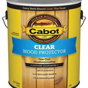 Cabot 140.0002101.007 Wood Protector, Liquid, Clear, 1 gal