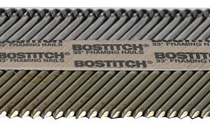 Bostitch PT-8D113FH5 Framing Nail, 2-3/8 in L, Carbon Alloy Steel, Offset Round Head, Smooth Shank