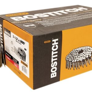 Bostitch C8R99BD Framing Nail, 2-1/2 in L, Steel, Full Round Head, Ring Shank