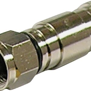 Gardner Bender F Series GDC-6CM Compression Connector, Nickel-Plated, Silver