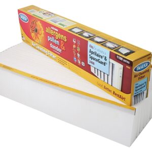 BestAir A201-SGM-BOX11R Air Filter, 19-3/4 in L, 24-1/4 in W, 11 MERV, Cardboard Frame