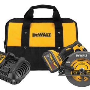 DEWALT DCS578X1 Series Brushless Circular Saw with Brake Kit, Battery Included, 60 V, 9 Ah, 7-1/4 in Dia Blade