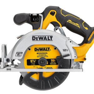 DEWALT XTREME Series DCS512B Cordless Circular Saw, Tool Only, 12 V, 5-3/8 in Dia Blade, 0 to 50 deg Bevel