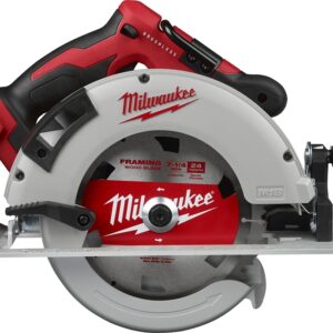 Milwaukee 2631-20 Circular Saw, Tool Only, 18 V, 5 Ah, 7-1/4 in Dia Blade, 50 deg Bevel, 1-7/8, 2-1/2 in D Cutting