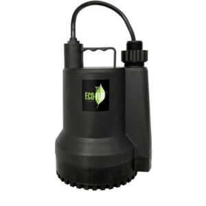 Eco-Flo SUP55 Submersible Utility Pump, 115 V, 1/4 hp, 1980 gph, Thermoplastic