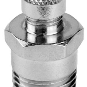 Water Source AV25-RM Air Valve, 1/4 in Connection, Steel Body, Chrome/Zinc