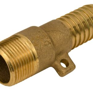 Water Source MAR100NL Pipe Adapter with Rope Loop, 1 in, MNPT x Barb, Brass