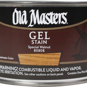 Old Masters 80808 Gel Stain, Special Walnut, Liquid, 1 pt, Can
