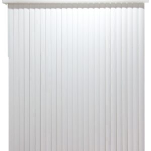 Simple Spaces MBV-78X84-V3L Window Blind, 84 in L, 78 in W, Vinyl, White