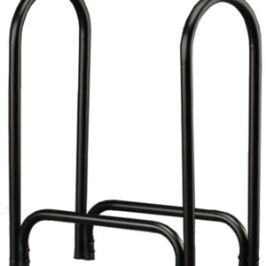 Shelter SLRS Small Log Rack, 12 in W, 28 in D, 33 in H, Steel Base, Powder-Coated, Black