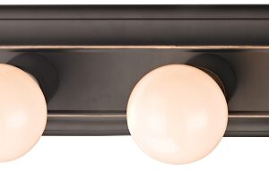 Boston Harbor 045234-VB Vanity Bar Fixture, 100 W, 4-Lamp, G Lamp, Steel Fixture, Venetian Bronze Fixture
