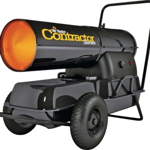 Mr. Heater F270370 Forced Air Heater, 13.4 gal Fuel Tank, Kerosene, 185,000 Btu, 4375 sq-ft Heating Area