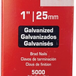 Senco AY13EAA Nail, 1 in L, 18, Steel, Electro-Galvanized, Brad, Slight Head, Smooth Shank