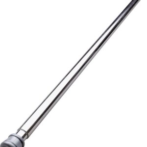 Simple Spaces SD-SR41-C3L Shower Curtain Rod, 7-1/2 lb, 41 to 76 in L Adjustable, 1 in Dia Rod, Steel, Chrome