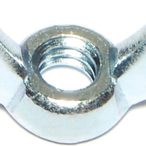 Midwest Fastener 03804 Wing Nut, Cold Forged, Coarse Thread, 1/4-20 Thread, Steel, Zinc