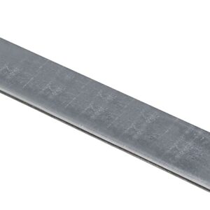 National Hardware 4015BC Series N180-026 Flat Stock, 1 in W, 48 in L, 0.12 in Thick, Steel, Galvanized, G40 Grade