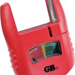Gardner Bender GBT-3502 Battery Tester, Analog Display, Red