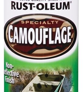 Rust-Oleum 1919830 Camouflage Spray Paint, Ultra Flat, Deep Forest Green, 12 oz, Can