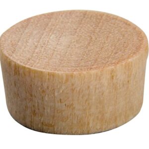 Waddell 8300.38 DP Plug, Flat Head, Birch Wood, 3/8 in Dia