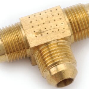Anderson Metals 754044-10 Tube Union Tee, 5/8 in, Flare, Brass