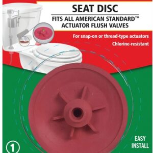 Fluidmaster 5103 Seat Disc, Rubber, Red, For: American Standard Actuator Flush Valves