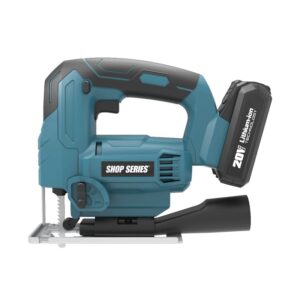 ShopSeries SS2829 Cordless Jigsaw, Battery Included, 20 V, 2 Ah, 3-1/8, 5/16 in Cutting Capacity, 15/16 in L Stroke