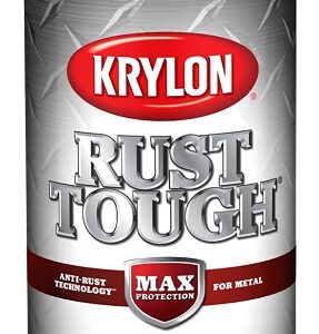 Krylon Rust Tough K09232008 Enamel Spray Paint, Metallic, Silver, 12 oz, Can