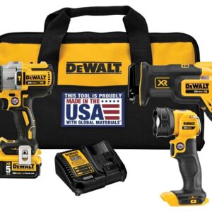 DeWALT DCK494P2 Combination Kit, Battery Included, 20 V, 4-Tool, Lithium-Ion Battery