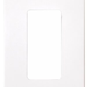 Eaton Cooper Wiring PJS PJS26W Wallplate, 4-7/8 in L, 3-1/8 in W, 1 -Gang, Polycarbonate, White, High-Gloss