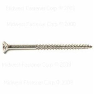 SaberDrive 50220 Deck Screw, #10 Thread, 3 in L, Stainless Steel, 60 PK