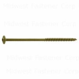 SaberDrive 52536 Lag Screw, 5/16 in Thread, 5 in L, Star Drive