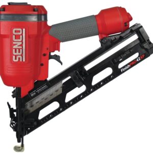 Senco FinishPro Series 4G0001N Finish Nailer, 104 Magazine, 34 deg Collation, Plastic Strip Collation, 3.87 scfm Air