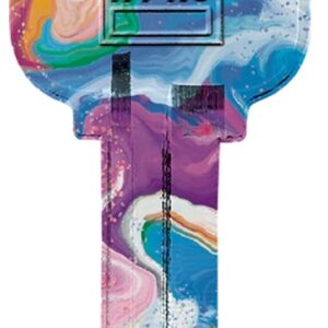 Hy-Ko 16010KW1-21 Key Blank, Swirls, Brass, Nickel, For: Kwikset KW1 Keyways, KW1-21 Key Number