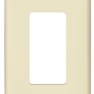 Eaton Wiring Devices PJ26LA Wallplate, 4.87 in L, 3.12 in W, 1 -Gang, Polycarbonate, Light Almond, High-Gloss