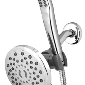 Waterpik XIB-633E-SBX-183ME Spa System with PowerPulse Massage, 1.8 gpm, 7-Spray Function, Polished Chrome, 6 ft L Hose