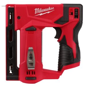 Milwaukee 2447-20 Crown Stapler, Tool Only, 1.5 Ah, 3/8 in W Crown, 1/4 to 9/16 in L Leg, Flat Crown Staple, 89 Magazine