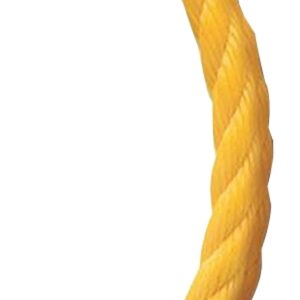 Baron 54800 Rope, 1/4 in Dia, 600 ft L, 113 lb Working Load, Polypropylene, Yellow